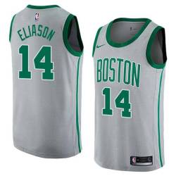 2017-18City Don Eliason Twill Basketball Jersey -Celtics #14 Eliason Twill Jerseys, FREE SHIPPING