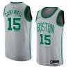 2017-18City Jack Garfinkel Twill Basketball Jersey -Celtics #15 Garfinkel Twill Jerseys, FREE SHIPPING