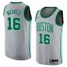 2017-18City Jack Nichols Twill Basketball Jersey -Celtics #16 Nichols Twill Jerseys, FREE SHIPPING