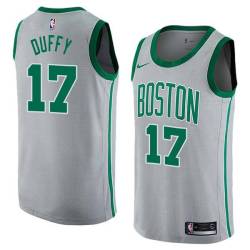 2017-18City Bob Duffy Twill Basketball Jersey -Celtics #17 Duffy Twill Jerseys, FREE SHIPPING