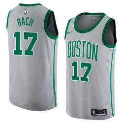 2017-18City Johnny Bach Twill Basketball Jersey -Celtics #17 Bach Twill Jerseys, FREE SHIPPING