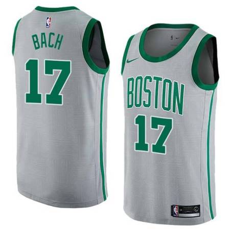 2017-18City Johnny Bach Twill Basketball Jersey -Celtics #17 Bach Twill Jerseys, FREE SHIPPING