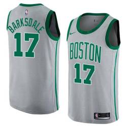 2017-18City Don Barksdale Twill Basketball Jersey -Celtics #17 Barksdale Twill Jerseys, FREE SHIPPING