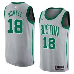 2017-18City Bailey Howell Twill Basketball Jersey -Celtics #18 Howell Twill Jerseys, FREE SHIPPING