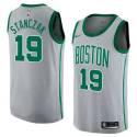 Ed Stanczak Twill Basketball Jersey -Celtics #19 Stanczak Twill Jerseys, FREE SHIPPING