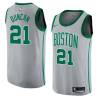 2017-18City Andy Duncan Twill Basketball Jersey -Celtics #21 Duncan Twill Jerseys, FREE SHIPPING