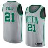 2017-18City Jack Foley Twill Basketball Jersey -Celtics #21 Foley Twill Jerseys, FREE SHIPPING