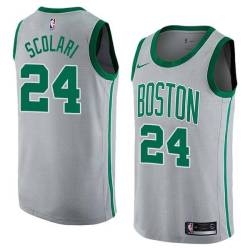 2017-18City Fred Scolari Twill Basketball Jersey -Celtics #24 Scolari Twill Jerseys, FREE SHIPPING