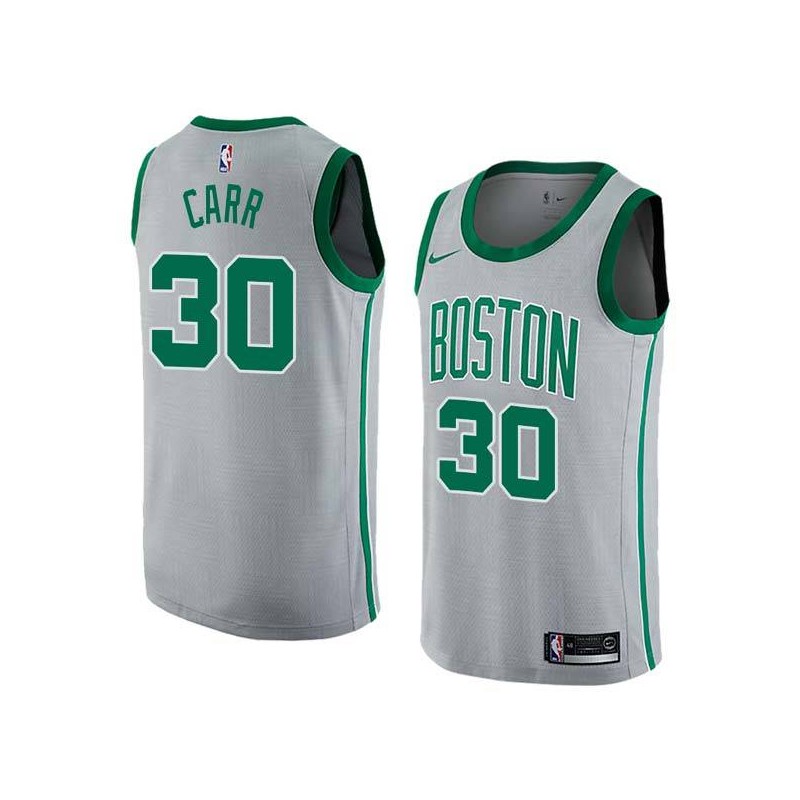 2017-18City M.L. Carr Twill Basketball Jersey -Celtics #30 Carr Twill Jerseys, FREE SHIPPING