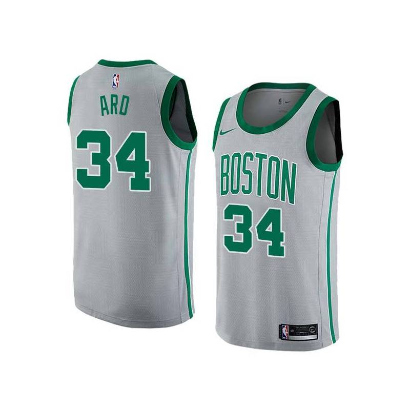 2017-18City Jim Ard Twill Basketball Jersey -Celtics #34 Ard Twill Jerseys, FREE SHIPPING