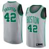 2017-18City Jerome Anderson Twill Basketball Jersey -Celtics #42 Anderson Twill Jerseys, FREE SHIPPING