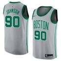 Amir Johnson Twill Basketball Jersey -Celtics #90 Johnson Twill Jerseys, FREE SHIPPING
