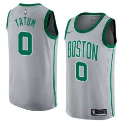 2017-18City Boston #0 Jayson Tatum 2017 Draft Twill Basketball Jersey, Tatum Celtics Twill Jersey