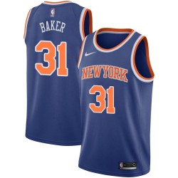 Blue Ron Baker Twill Basketball Jersey -Knicks #31 Baker Twill Jerseys, FREE SHIPPING