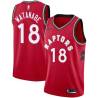 Red Yuta Watanabe Raptors #18 Twill Basketball Jersey