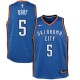 Blue Luguentz Dort Thunder #5 Twill Basketball Jersey