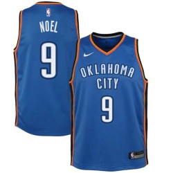 Blue Nerlens Noel Thunder #9 Twill Basketball Jersey