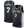 Black Bryn Forbes Spurs #7 Twill Basketball Jersey