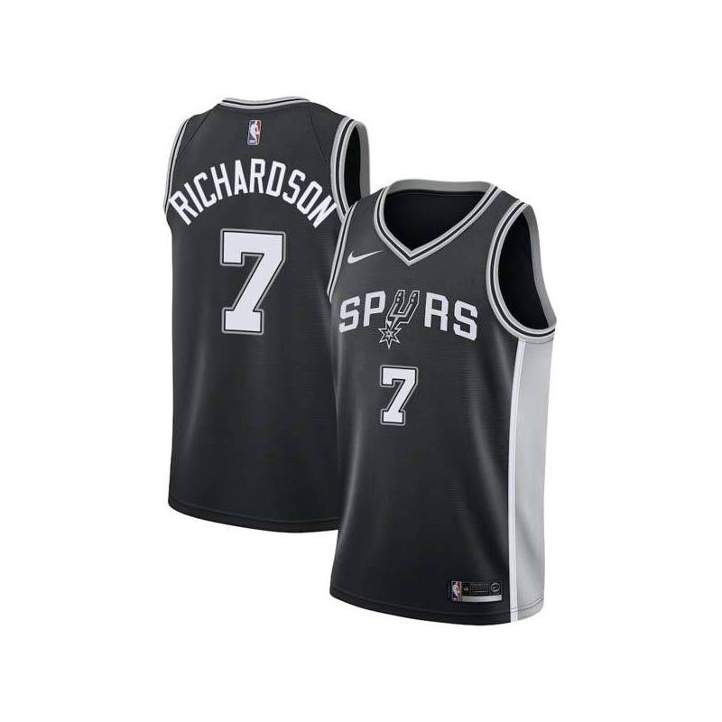 Black Josh Richardson Spurs #7 Twill Basketball Jersey