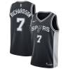 Black Josh Richardson Spurs #7 Twill Basketball Jersey