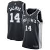 Black Drew Eubanks Spurs #14 Twill Basketball Jersey