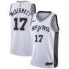 White Doug McDermott Spurs #17 Twill Basketball Jersey