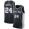 Black Devin Vassell Spurs #24 Twill Basketball Jersey