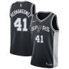 Black Juancho Hernangomez Spurs #41 Twill Basketball Jersey