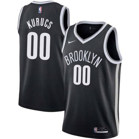 White Rodions Kurucs Nets #0 Twill Basketball Jersey