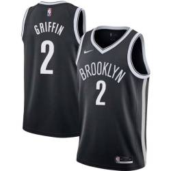 White Blake Griffin Nets #2 Twill Basketball Jersey