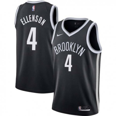 Red Henry Ellenson Nets #4 Twill Basketball Jersey