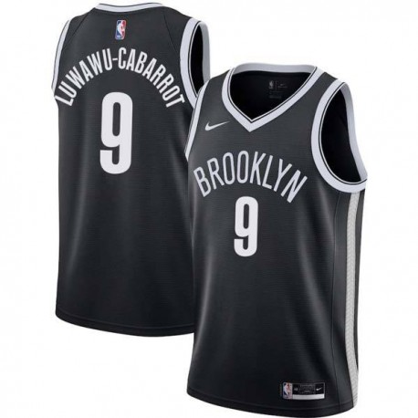 White Timothe Luwawu-Cabarrot Nets #9 Twill Basketball Jersey