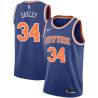 Blue Charles Oakley Twill Basketball Jersey -Knicks #34 Oakley Twill Jerseys, FREE SHIPPING