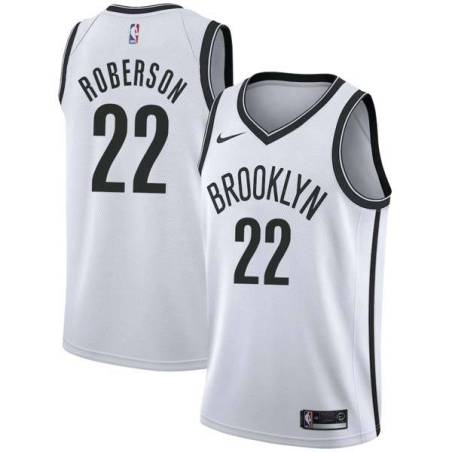 Black Andre Roberson Nets #22 Twill Basketball Jersey