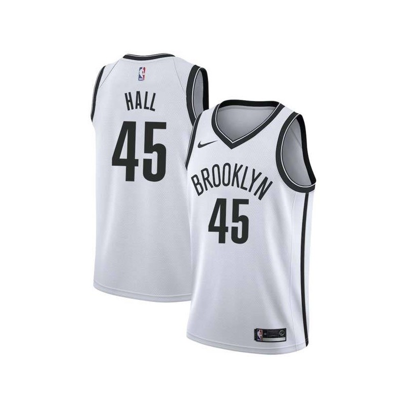 Black Donta Hall Nets #45 Twill Basketball Jersey