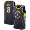 Navy Gabe York Pacers #8 Twill Basketball Jersey