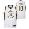 White Kyle O'Quinn Pacers #10 Twill Basketball Jersey