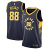 Navy Goga Bitadze Pacers #88 Twill Basketball Jersey