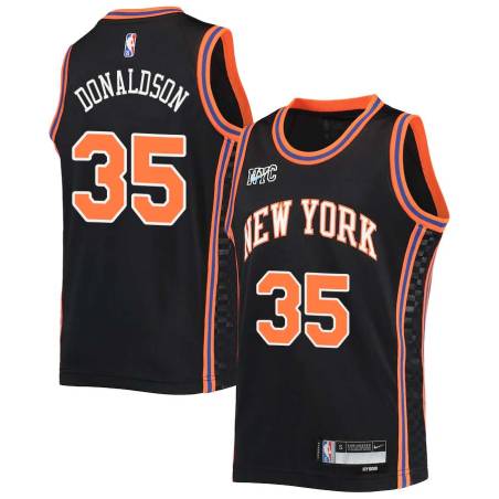 2021-22City James Donaldson Twill Basketball Jersey -Knicks #35 Donaldson Twill Jerseys, FREE SHIPPING