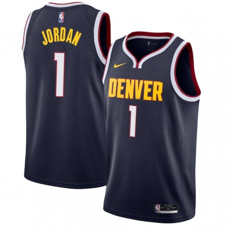 Navy Nuggets #1 Adonis Jordan Twill Basketball Jersey