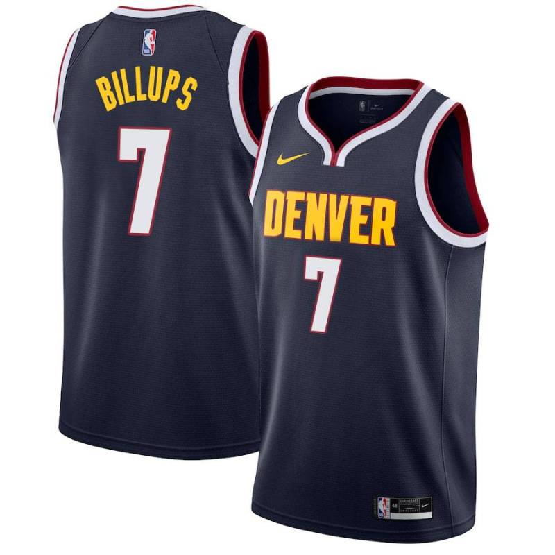 Navy Nuggets #7 Chauncey Billups Twill Basketball Jersey