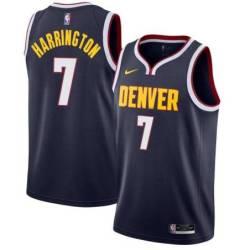 Navy Nuggets #7 Al Harrington Twill Basketball Jersey