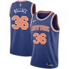 Blue Rasheed Wallace Twill Basketball Jersey -Knicks #36 Wallace Twill Jerseys, FREE SHIPPING