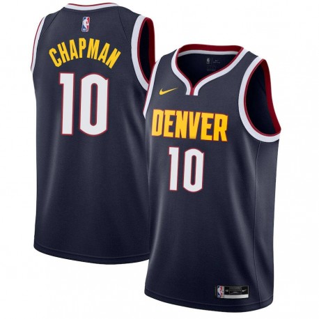 Navy Nuggets #10 Wayne Chapman Twill Basketball Jersey