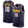 Navy Nuggets #10 Wayne Chapman Twill Basketball Jersey
