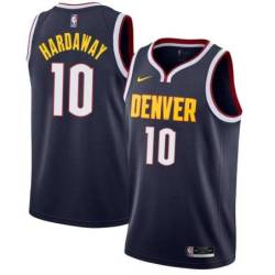 Navy Nuggets #10 Tim Hardaway Twill Basketball Jersey