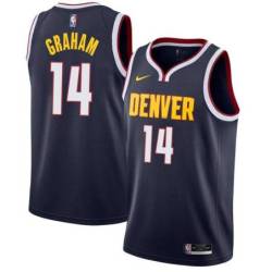 Navy Nuggets #14 Joey Graham Twill Basketball Jersey