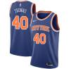 Blue Kurt Thomas Twill Basketball Jersey -Knicks #40 Thomas Twill Jerseys, FREE SHIPPING