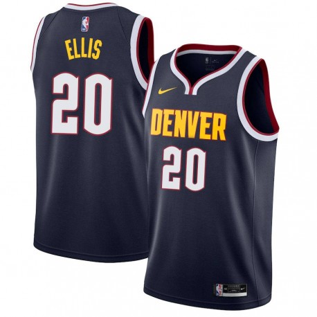 Navy Nuggets #20 LaPhonso Ellis Twill Basketball Jersey