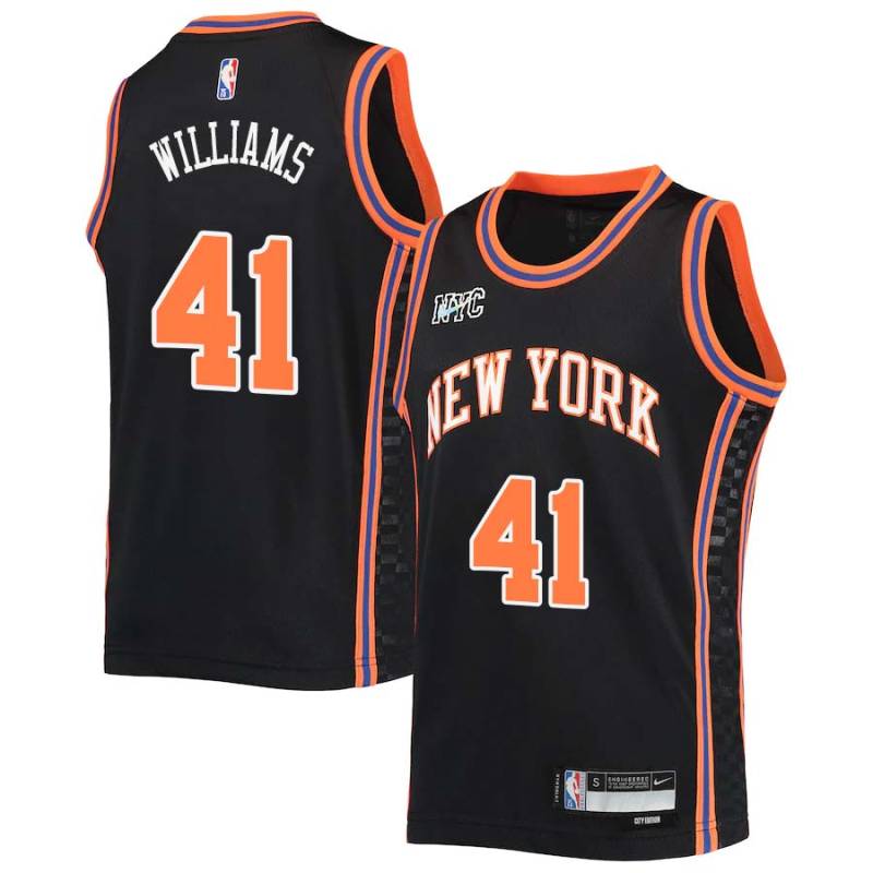 2021-22City Monty Williams Twill Basketball Jersey -Knicks #41 Williams Twill Jerseys, FREE SHIPPING